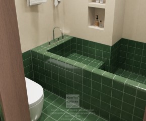 蘇州灣景苑中古風三居室衛(wèi)生間裝修效果圖